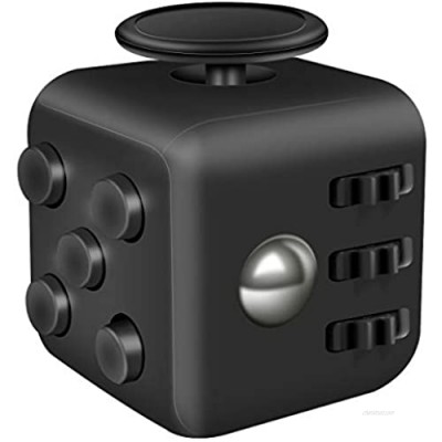 JOEYANK Fidget Cube - Premium Quality Finger Ball Toys  Stress Reliever Toy  Gift Idea  Relaxing Toy (Black)