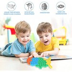 Sbrvaniy 4PCS Pop Fidget Push Bubble Poppers Sensory Toys | Independence Day ADHD ADD Autism OCD | Puzzle Special Needs Anti-Anxiety Reliever (USA Map)