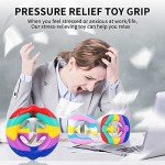 SOFTWIND Snap Sensory Toys Funny Suction Cup Stress Relief Toy Click Finger Sensory Sensory Toys Silicone Push Toy Noise Making Squeeze Toy Party Popper Noise Maker for Children