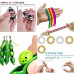 Stress Relief Fidget Toy Pack Sensory Fidget Toys Pack with Push Pop Bubble Simple Dimple Decompression Fidget Toys Set with Infinite Cube Fidget Toy Gifts That Easy to Carry for Kids