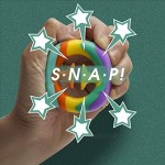 Stress Relief Snapper Fidget Toy Party Popper Noise Maker Hand Grip Squeeze Grab Snap Sensory Toys for Child and Adults 2 Pack (Rainbow)