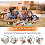 Suhctuptx 9 Pack Fidget Sensory Toy Box Set Include Infinity Cube Rainbow Puzzle Ball Fidget Pad Hamster Memory Game Anxiety Autism Stress Relief Pressure Gift Special Need Kid Teen Adult ADHD