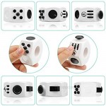 Sumind 4 Pieces Handheld Mini Fidget Toy Set Include 12-Side Fidget Toy Cube Infinity Cube Cam Fidget Controller Pad Decompression Ring for Teens Adults to Relieve Pressure Anxiety