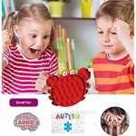 Talex Push Pop Fidget Toy Bubble Sensory Popping Fidget Toy Relieve Stress and Thinking Game for Kids and Adults. Our pop Fidget is a Red Crab Shapes.