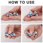 Vanblue 3Pcs Fidget Toys for ADHD Anxiety Flippy Chain Fidget Toy Bike Chain ADHD Fidget Toy for Adults Kids Relieves Stress Reducer