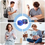 VATOS Infinite Cube Fidget Toy - 2 Packs Fidget Blocks Toy for Kids Teens Adults | Stress & Anxiety Relief Mini Cube | Fidget Toy Relaxing Hand-Held Sensory Toys for Autistic ADHD OCD Children
