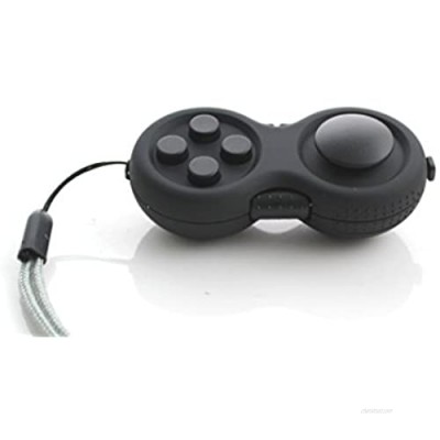 WeFidget Fidget Pad - 9 Fidget Features  Perfect For Skin Pickers  ADD  ADHD  Anxiety and Stress Relief  Black Edition