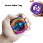 YEAHPY Snapper Fidget Toy Squeeze Grab Snap Sensory Stress Anxiety Relief Toys for ADHD Fidget Popper Stress Reliever Toys for Kids Adults