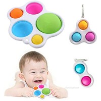 2021 Mini Simple dimple Sensory  Soft Silicone Fidget Toy  Sensory Therapy Popper Stress Relief Hand Toys  Side Push Bubbles Toy  Can Be Used as Squeeze Sensory Tools and Emotion Anxiety Relief Tool