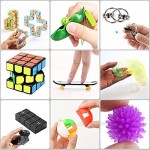 BABATH 17 Pcs Sensory Fidget Toy Packs Set for ADD OCD Autistic Children to Stress Relief and Anti Anxiety with Toy Box