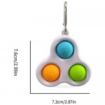 Elf Knight 2 Pcs Simple Dimple Fidget Toys Sensory Toys for Relax  Keychain Toy Stress Relief Toy for Anxiety Kids Teen Adults Eliminate Boredom Tension Anxiety and Hyperactivity (Multicolor A)