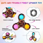 GOHEYI 6PCS Pop Fidget Spinner Toy Ppo Spinner Toy Reducing Boredom ADHD Anxiety Push Ppo Bubble Simple Dimple Spinner Toy Fidget Spinners Toys Set for Kids