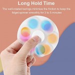 GOHEYI Popp Fidget Spinners 6 Pack Push Popp Fidget Spinner Simple Dimple Fidget Pack Toys Fidget Hand Spinner for ADHD Anxiety Stress Relief Sensory Toy for Kids Adults