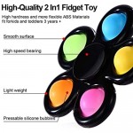 GOHEYI Push-Pop-Bubbles Fidget Spinner Toy 2 in 1 Popp Simple Dimple Spinner Toy Reducing Boredom ADHD Anxiety Stress Relief Push-Bubbles Fidget Toy for Kids Adult