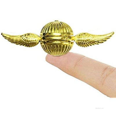Golden Fidget Hand Spinner for Kids & Adults - Cool Magic Wizardly World Orb Ball Finger Toys Fidgets - Best Gift for Sensory Anxiety ADHD Stress Relief  Quiet Desk Toys for School Home Office