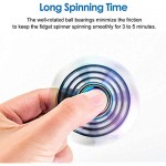 Phoenix Cool Fidget Hand Spinners Dragon Wing Finger Spinner Metal Focus Stainless Steel Fingertip Gyro Stress Relief Spiral Twister ADHD EDC Toy Party Favors Birthday Gift for Kids Adults(Rainbow)