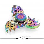 Phoenix Cool Fidgets Spinners Dragon Wings Hand Finger Spinners Metal Focus Fingertip Gyro Anti Anxiety Stress Relief Spiral Twister ADHD EDC Toy Premium Best Gifts for Kids Adults(Rainbow&Golden)