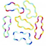 RDGWFB Fidget Feeling Winding Toy Brain Imagine Tools Twistable Therapy Preschool Toys Stress Relief Toys Magic Sensory Toys Intelligent Decompression Educational Toy for Kids and Adult (6 Pcs)
