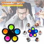 SCIONE 10 Pack Fidget Spinners Fidget Toys Sensory Fidget Toys for Kids Adults Fidget Packs with Colorful ADHD Anxiety Stress Relief Reducer