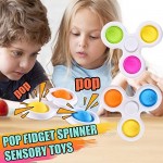 SCIONE Fidget Spinners 5 Pack Fidget Toy Fidget Packs for Kids Bubble Sensory Toys for Adults Fidget Pack with Hand Spinners Toy