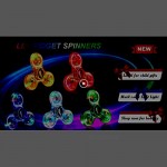 SCIONE Fidget Spinners 5 Pack Light up Fidget Toys Set for Kids-LED Crystal Fidget Packs Finger Toy Hand Figit Spinner-ADHD Anxiety Toys Stress Relief Reducer Spin Bulk Fidget Toys Boxed