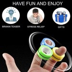 Sensory Fidget Toys Set Handheld Magnetic Ring Finger Fidget Ring Fidget Magnet Toys Relieve Stress and Boredom Anti Anxiety Novelty Toy Set (6 Color 6PCS Set)