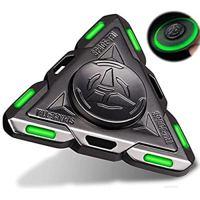 Spaceship Fidget Spinner Absorb Solar Light Glow In The Dark Spinning Toys Sensory Gadget Finger Hand Spinner Metal With Luminous Light Best Gift ADHD Anxiety Focus Party Favors Prizes for Kids Adults