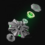 UFO Spaceship Fidgit Finger Hand Spinner Fidget Toys Spinners Glow in The Dark Light Up Toys Metal ADD ADHD EDC Anxiety Toy Focus Fidget Toys Fingertip Gyro Stress Relief Gifts for Kids Adults