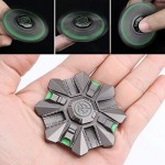 UFO Spaceship Fidgit Finger Hand Spinner Fidget Toys Spinners Glow in The Dark Light Up Toys Metal ADD ADHD EDC Anxiety Toy Focus Fidget Toys Fingertip Gyro Stress Relief Gifts for Kids Adults