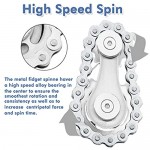 VCOSTORE Fidget Chain Hand Spinner Fidget Spinner Gear Gidget Toy Stress Reducer Killing Time Toys (Style 1