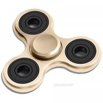Vivahouse Fidget Spinner | Hand Spinner Stress and Anxiety Relief Toy | ADHD Autism ADD | Promotes Calming Clarity and Focus | Quiet Spinning Aluminum Alloy Gadget | Pocket Size (Sugary Gold)