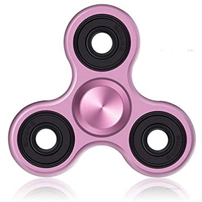 Vivahouse Fidget Spinner | Hand Spinner Stress and Anxiety Relief Toy | ADHD  Autism  ADD | Promotes Calming Clarity and Focus | Quiet  Spinning Aluminum Alloy Gadget | Pocket Size (Pink Petunia)