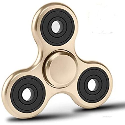 Vivahouse Fidget Spinner | Hand Spinner Stress and Anxiety Relief Toy | ADHD  Autism  ADD | Promotes Calming Clarity and Focus | Quiet  Spinning Aluminum Alloy Gadget | Pocket Size (Sugary Gold)