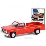 1984 GMC Sierra 2500 Pickup Truck Orange with White Top Vintage Ad Cars Series 4 1/64 Diecast Model Car by Greenlight 39060 F
