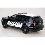2015 Ford Interceptor Police Car Black/White 1/24 by Motormax 76954