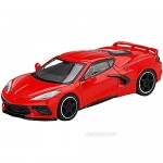 2020 Chevy Corvette Stingray C8 Torch Red Limited Edition to 3600 Pieces Worldwide 1/64 Diecast Model Car by True Scale Miniatures MGT00150