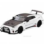 35GT-RR Ver.1 LB-Silhouette Works GT White and Carbon Limited Edition to 2400 Pieces 1/64 Diecast Model Car by True Scale Miniatures MGT00168