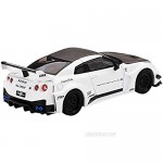 35GT-RR Ver.1 LB-Silhouette Works GT White and Carbon Limited Edition to 2400 Pieces 1/64 Diecast Model Car by True Scale Miniatures MGT00168