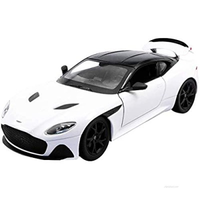 Aston Martin DBS Superleggera White with Black Top NEX Models 1/24 Diecast Model Car by Welly 24095