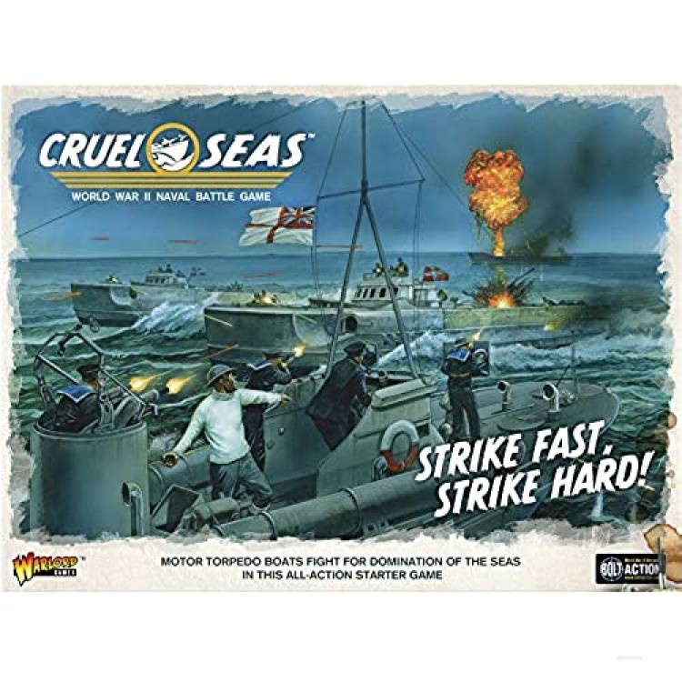 Cruel Seas Strike Fast Strike Hard! Cruel Seas Starter Set 1:300 WWII Naval Military Wargaming Plastic Model Kit