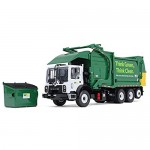 First Gear 1/34 Scale Diecast Collectible Waste Management Mack TerraPro with CNG Front Loader with Trash Bin (#10-4006)