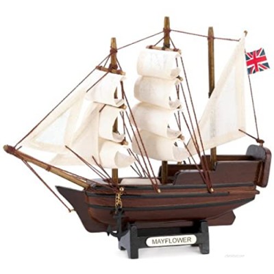 Gifts & Decor Historical Nautical Decor Mini Mayflower Ship Model Collectible