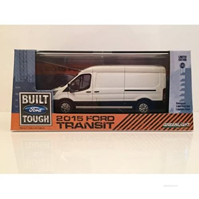 Greenlight 86039 2015 Ford Transit LWB Oxford White 1:43 Scale Diecast