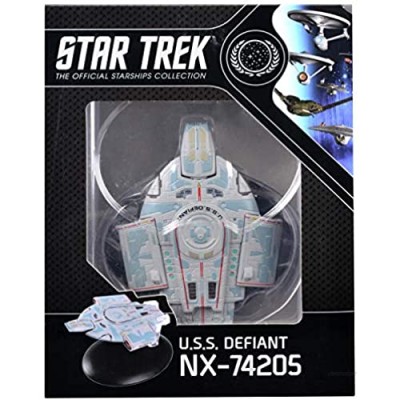 Hero Collector| Star Trek The Official Starships Collection | Eaglemoss Model Ship Box U.S.S. Defiant NX-74205