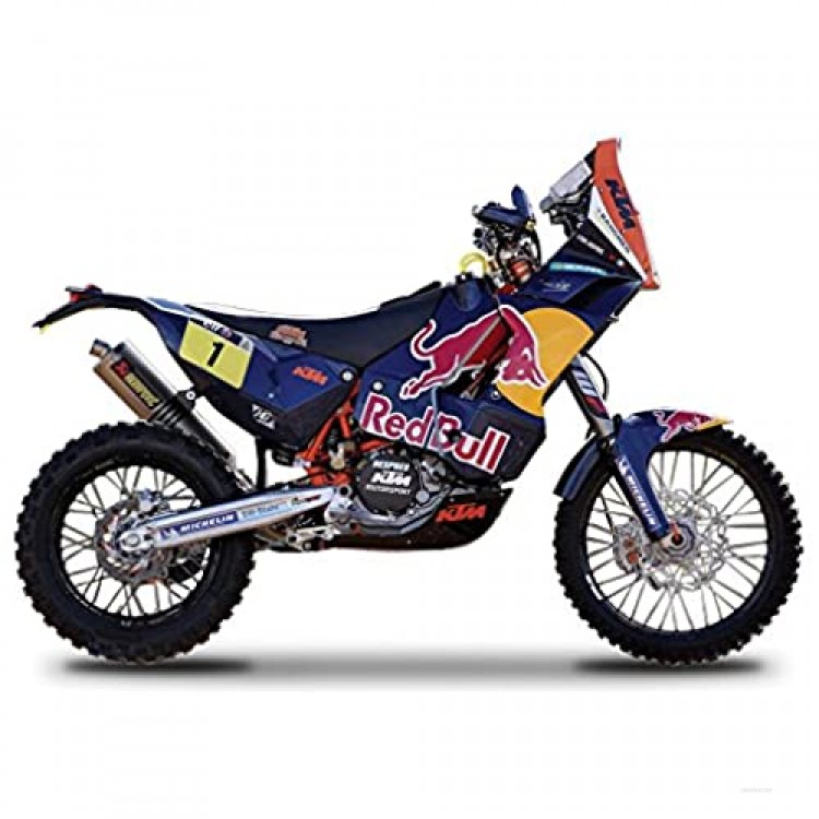 KTM 450 Rally Dakar #1 Red Bull Motorcycle 1/18 by Bburago 51071