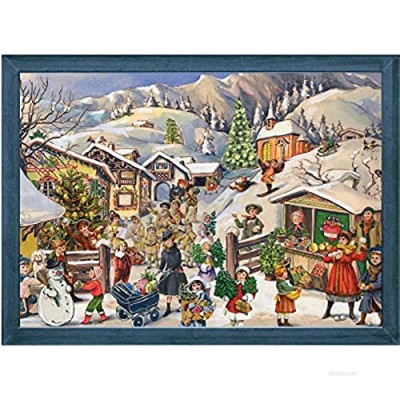 Advent Calendar "Mountain Village in Snow"