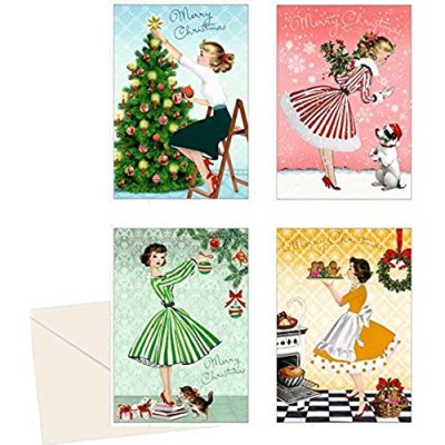 Coppenrath Advent Calendar Cards 'Retro' Pack of 4