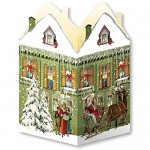 Coppenrath Advent Calendar 'Mini House Lanterns' Pack of 4 with Envelopes