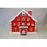 Country Baskets Toy Town Advent Candy Cane House Height 26 cm Multi