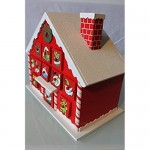 Country Baskets Toy Town Advent Candy Cane House Height 26 cm Multi